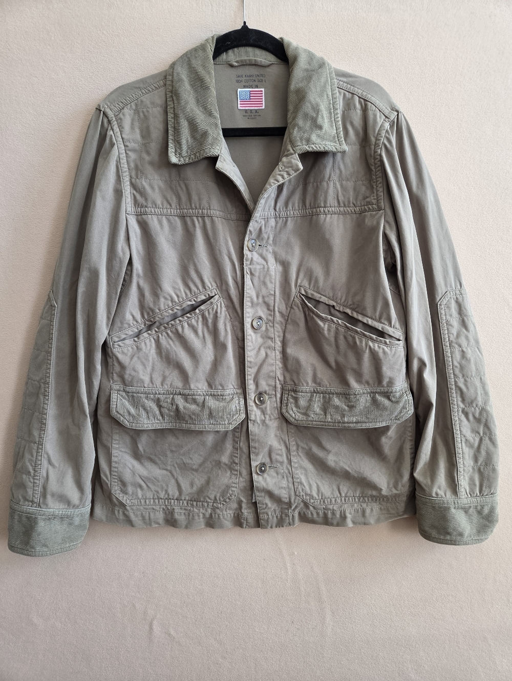 Save Khaki United Shirt Jacket Green Size L